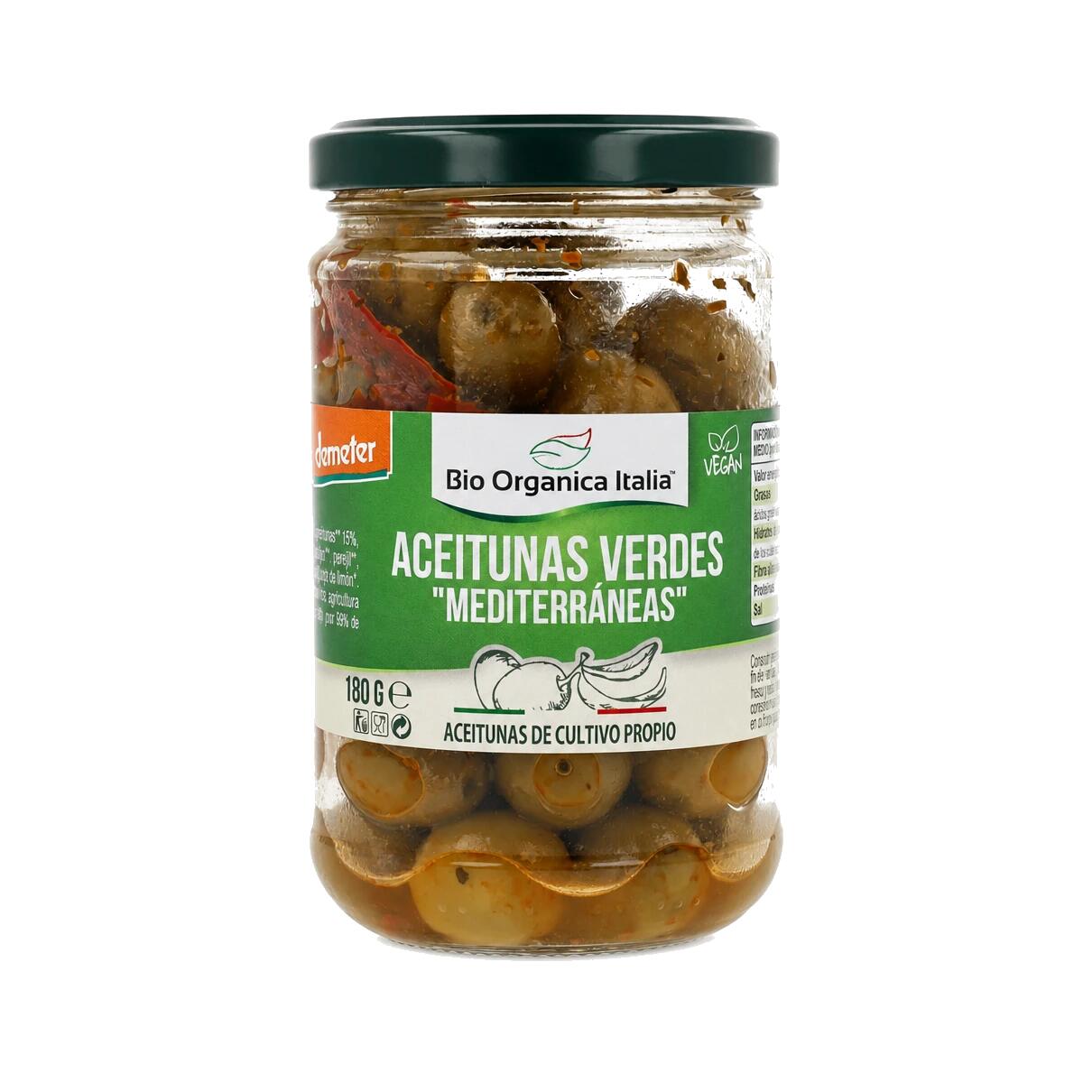 Aceitunas Verdes Mediterraneas 180g