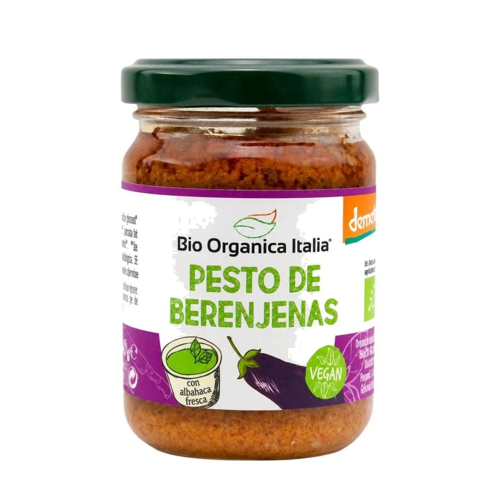 Pesto de Berenjenas 140g Demeter Vegan — Bio Organica Italia