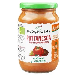 **SALSA DE TOMATE PUTTANESCA 325ml. DEMETER**