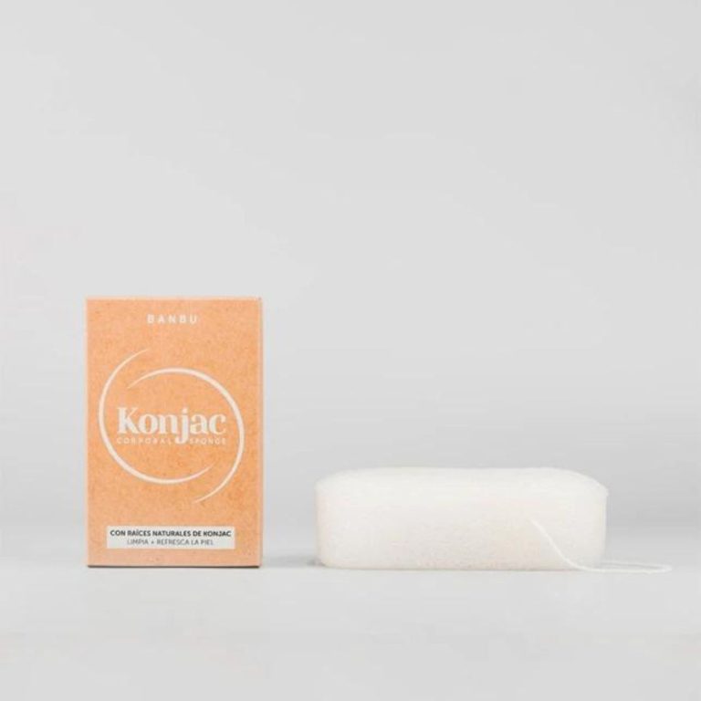 Esponja Corporal de Konjac Exfoliante Blanca 5 g