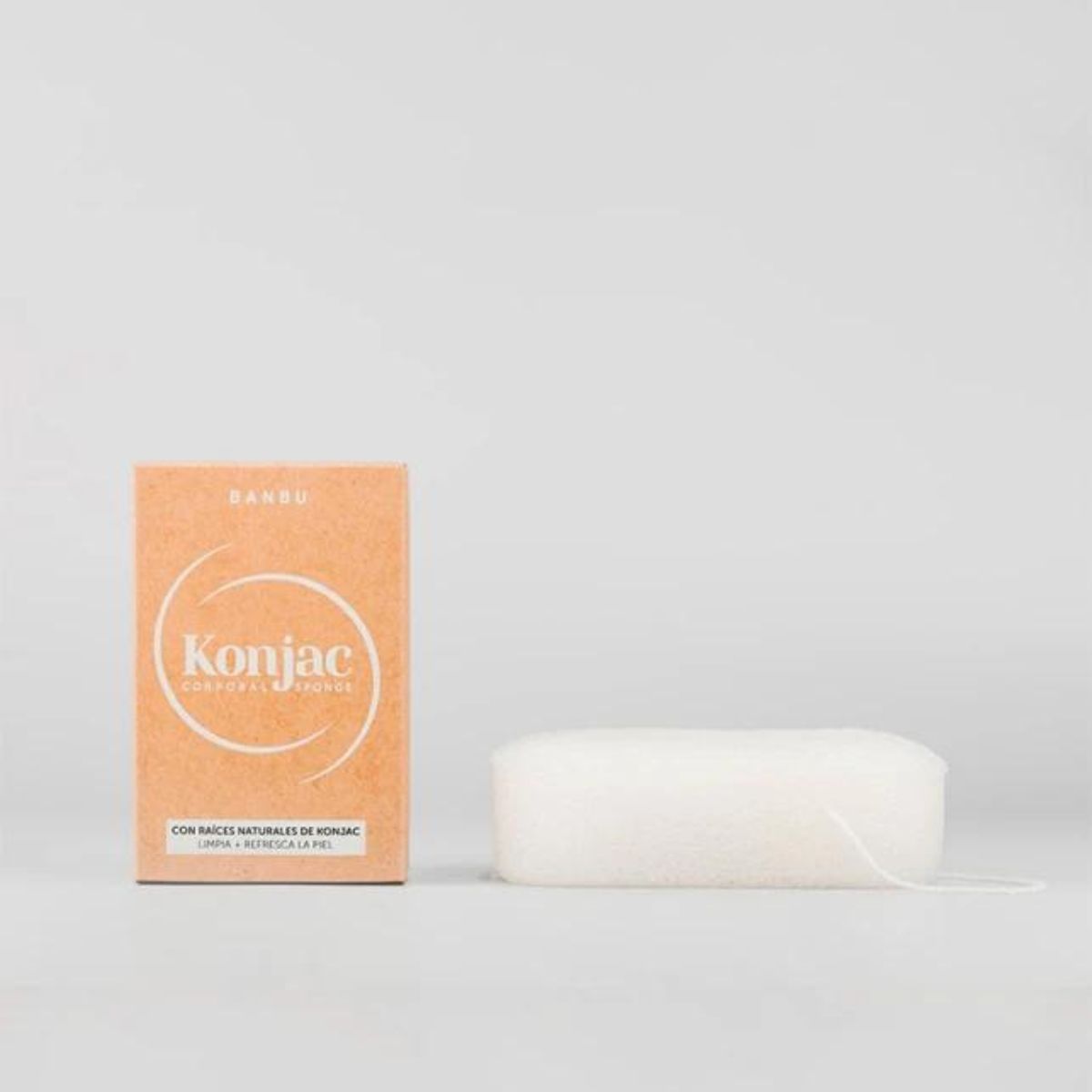 Esponja Corporal de Konjac Exfoliante Blanca 5 g