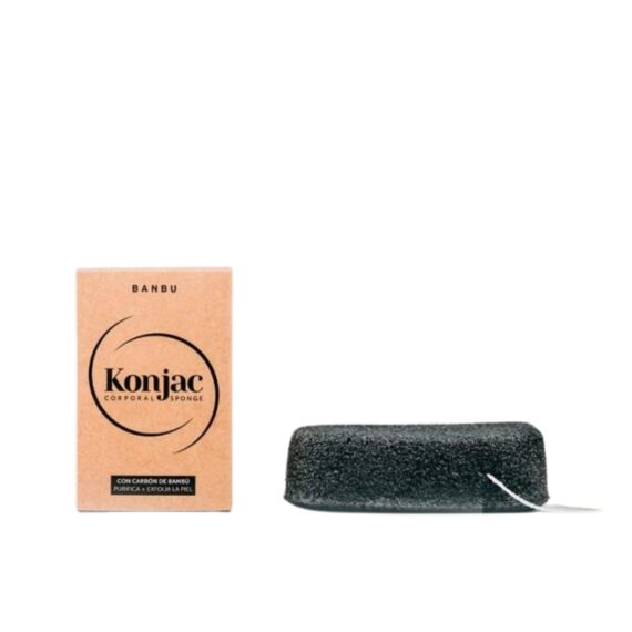  Esponja Corporal de Konjac Exfoliante Negra 5 g