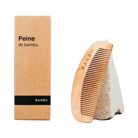Peine de Madera de Bambú