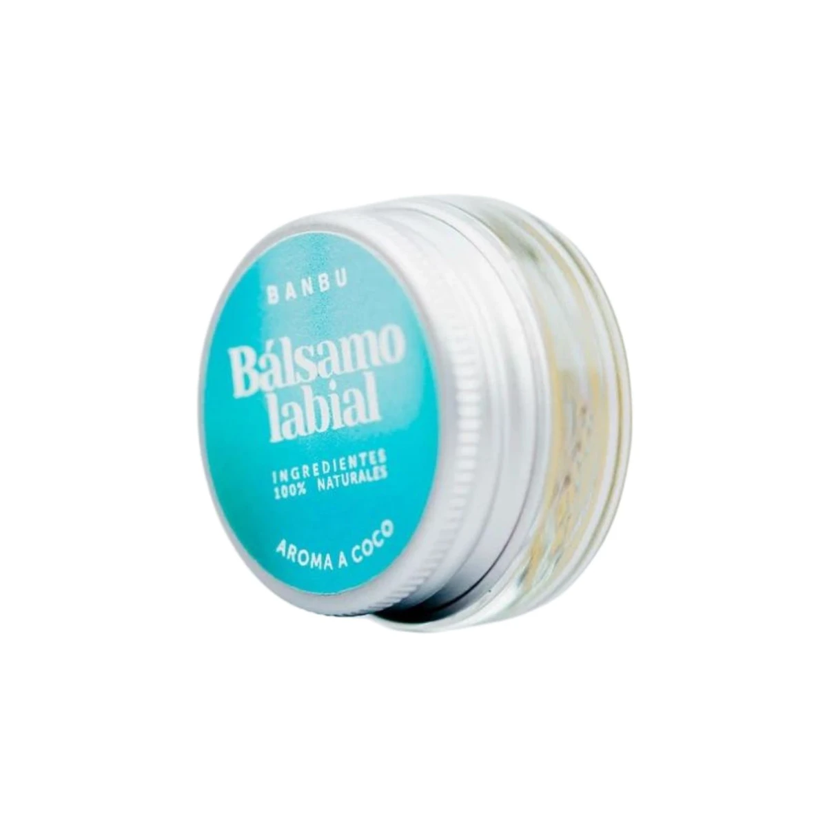 balsamo labial vegano aroma coco banbu en lata de aluminio 5 ml