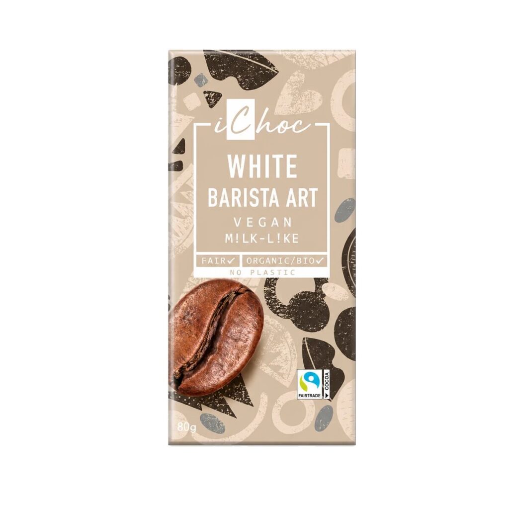 White Barista Art Crujiente Café Chocolat 80g BIO — Ichoc