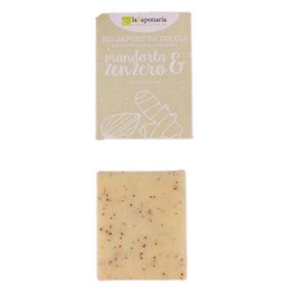 Jabón en Pastilla Almendra y Jengibre 100g.
