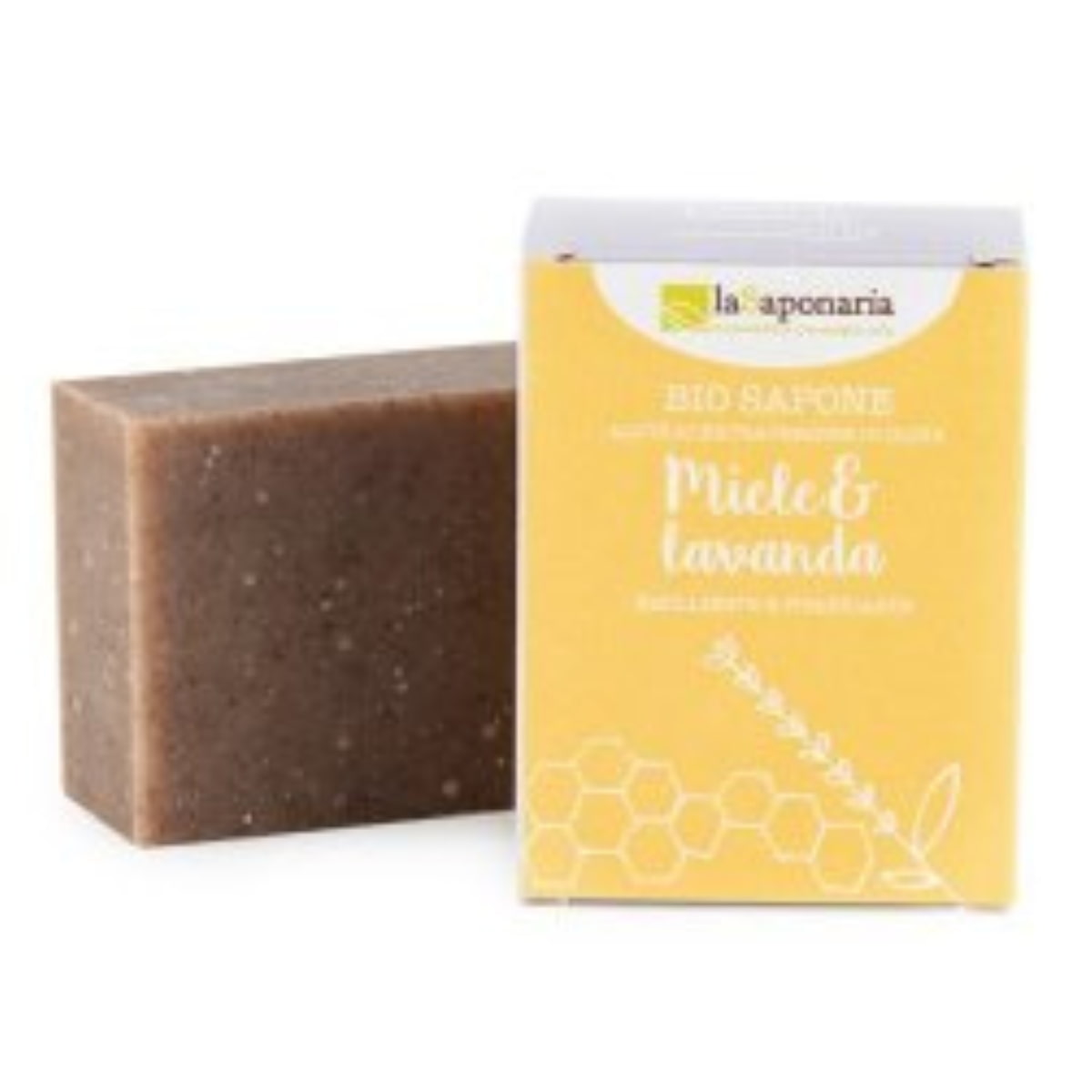 JABON EN PASTILLA miel y lavanda 100gr.