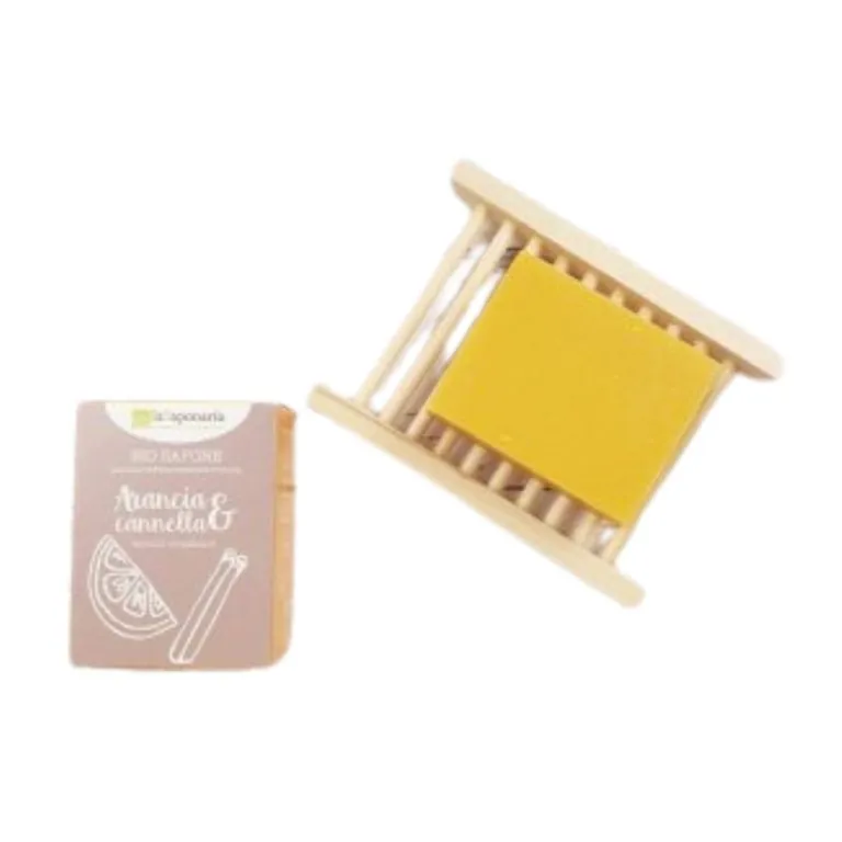 JABON EN PASTILLA naranja y canela 100gr.