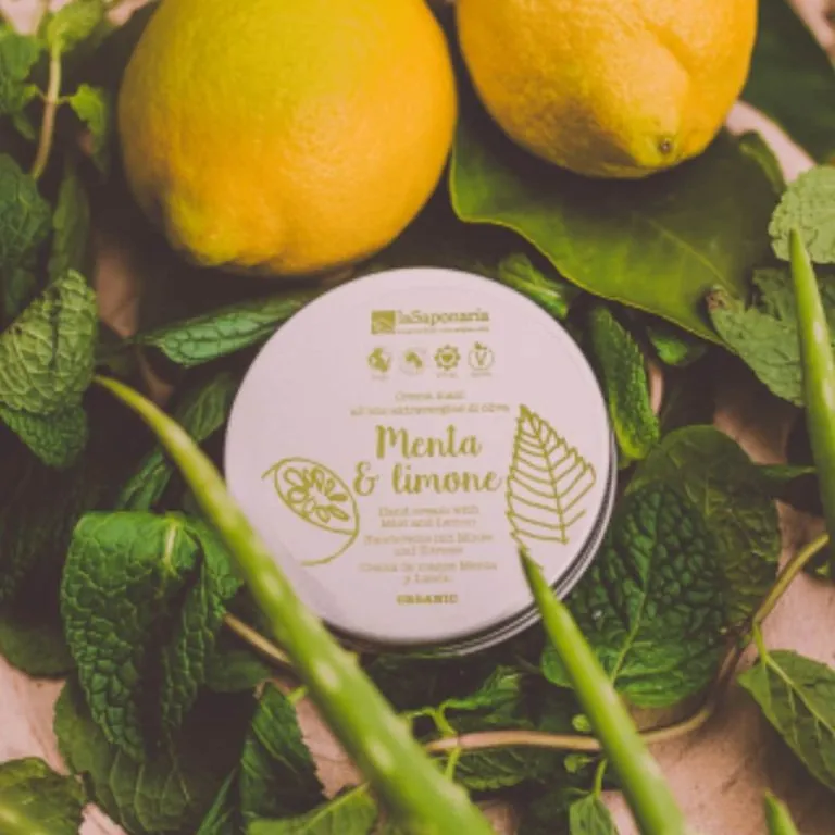 CREMA DE MANOS menta y limon 60ml.