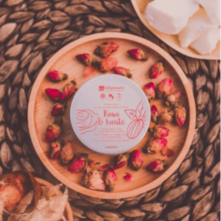 CREMA DE MANOS rosa y karite 60ml.