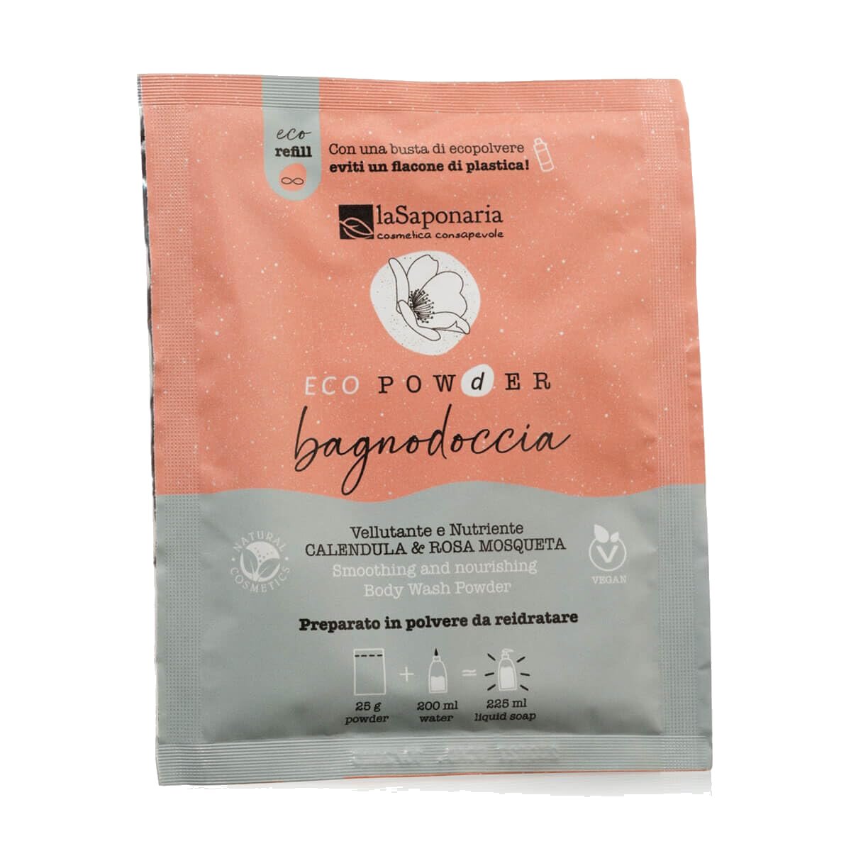 Gel de Ducha Caléndula y Rosa Mosqueta en polvo 25 g