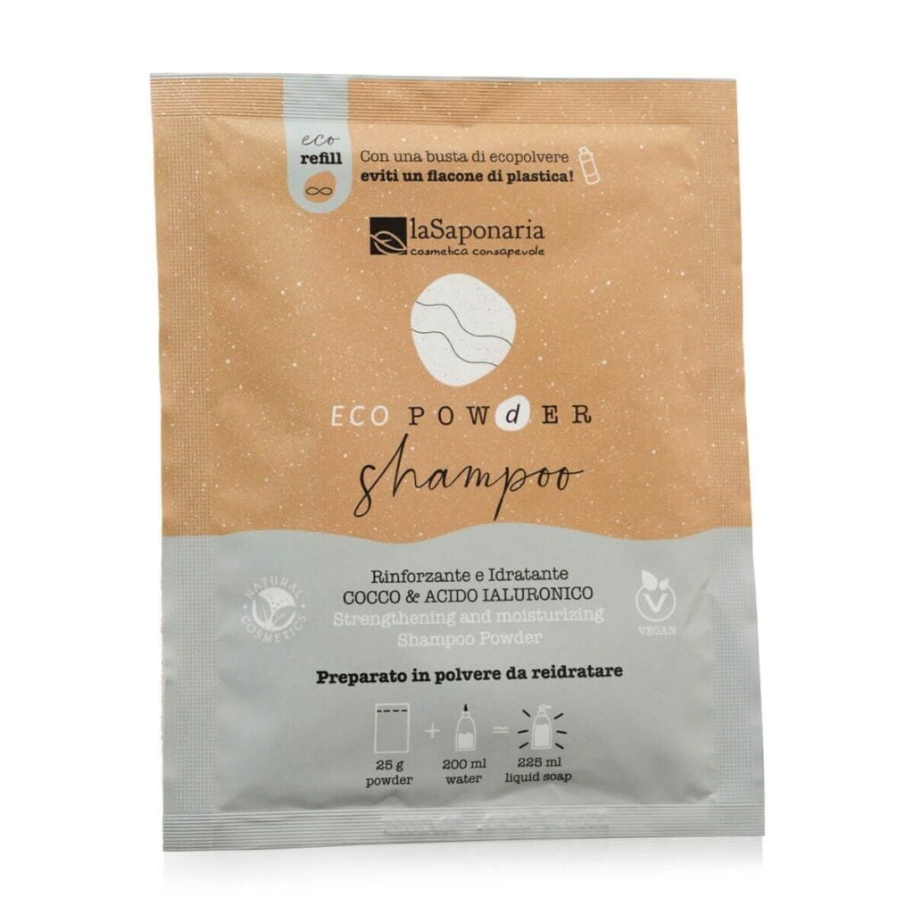 Champú de Coco y Ácido Hialurónico en polvo 25 g — La Saponaria