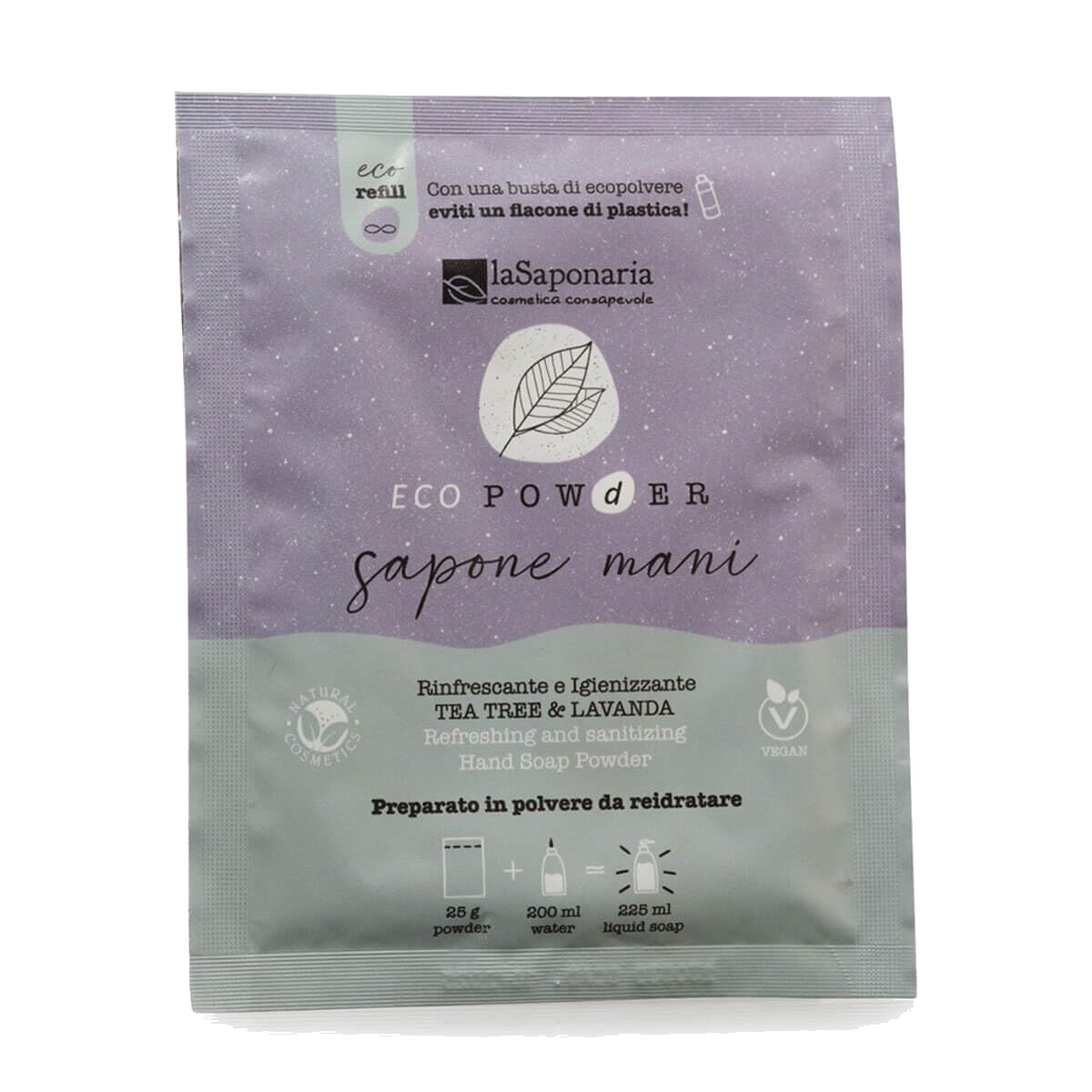 Jabón de Manos Árbol de Té y Lavanda en polvo 25 g