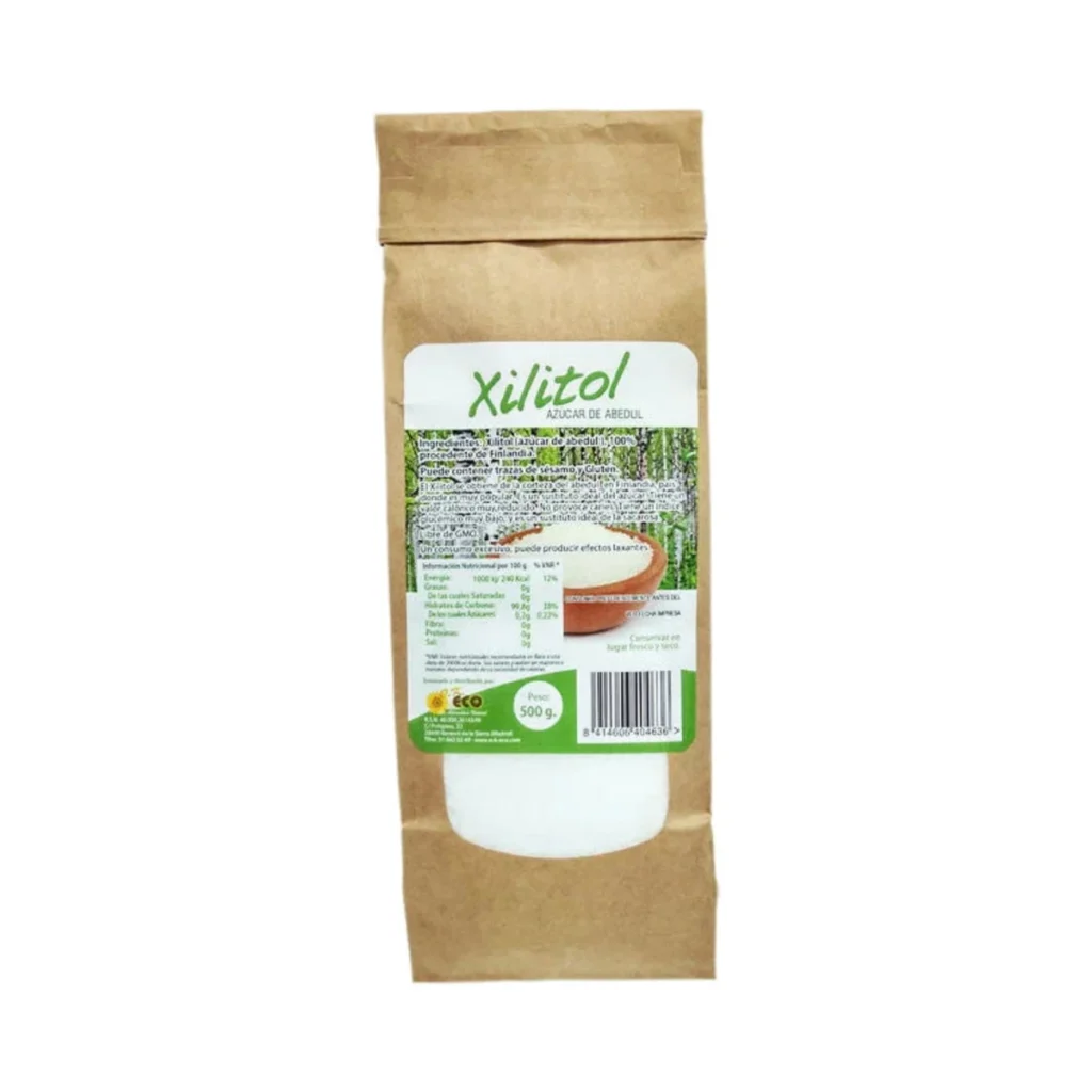 bolsa de papel de xilitol ecológico dream foods 500 g