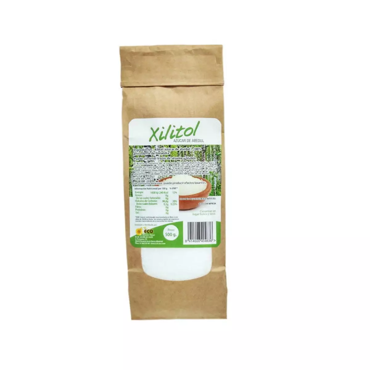 Xilitol Azúcar de Abedul 500 g BIO