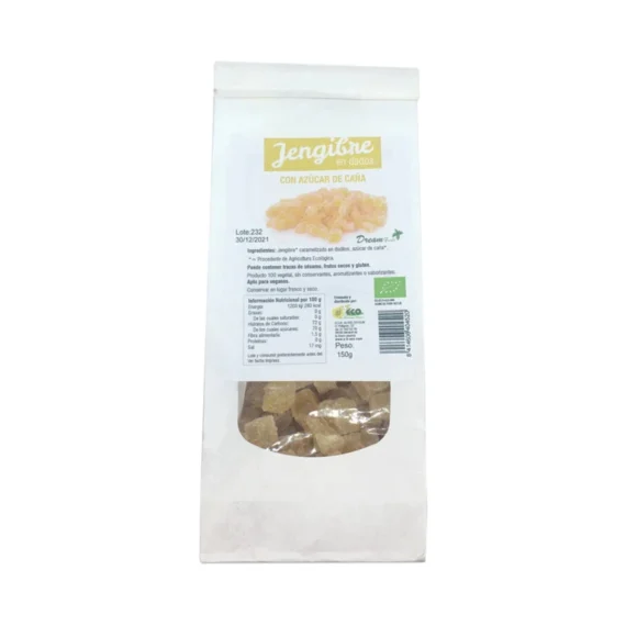 Jengibre Cristalizado Dados 150 g BIO