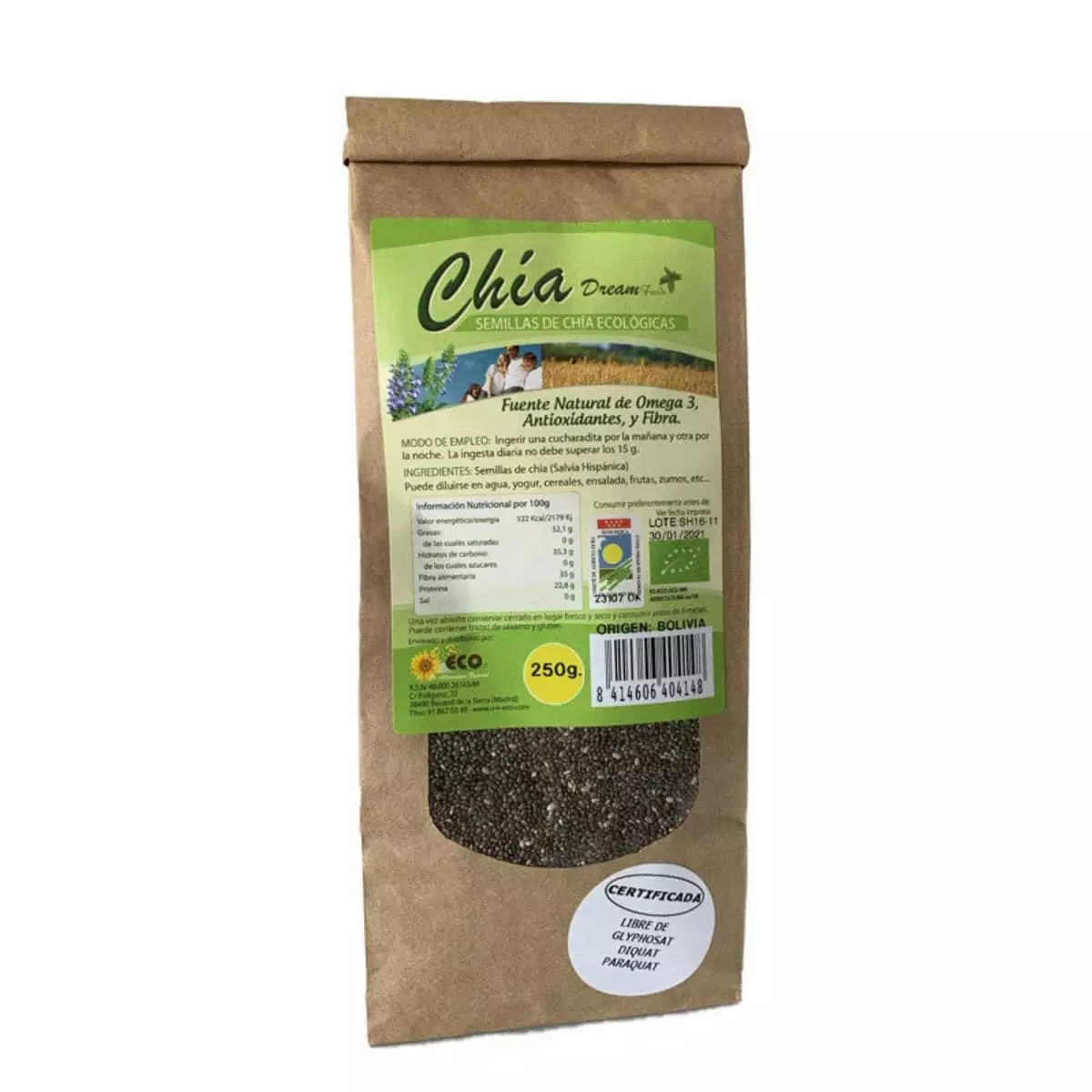 Chia Semillas 250 g BIO