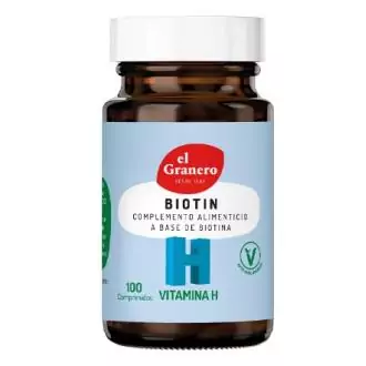 Biotin Biotina Vitamina H 100 Comprimidos