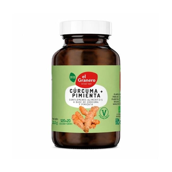 Cúrcuma y Pimienta 120 Cápsulas BIO
