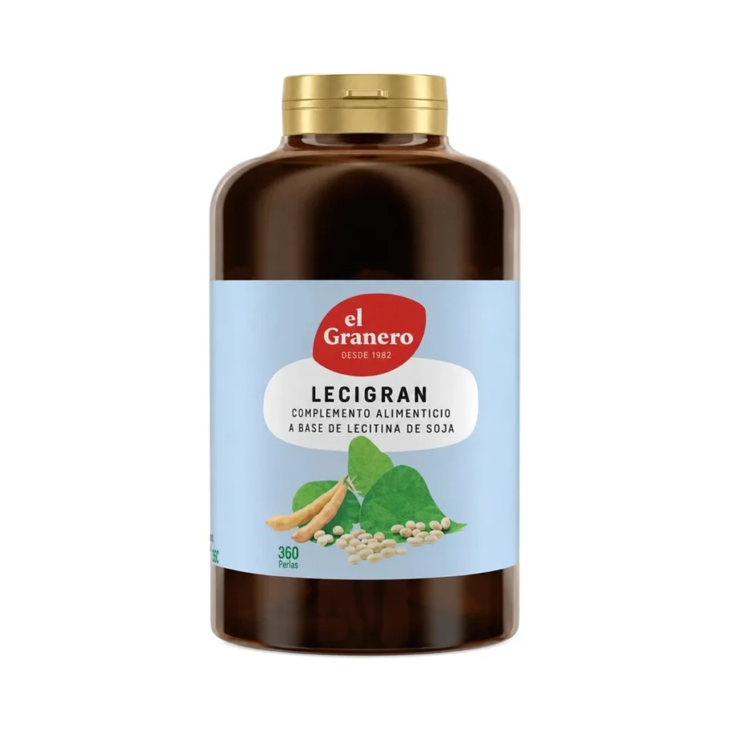 bote de lecitina de soja lecigran 740 mg 360 perlas el granero