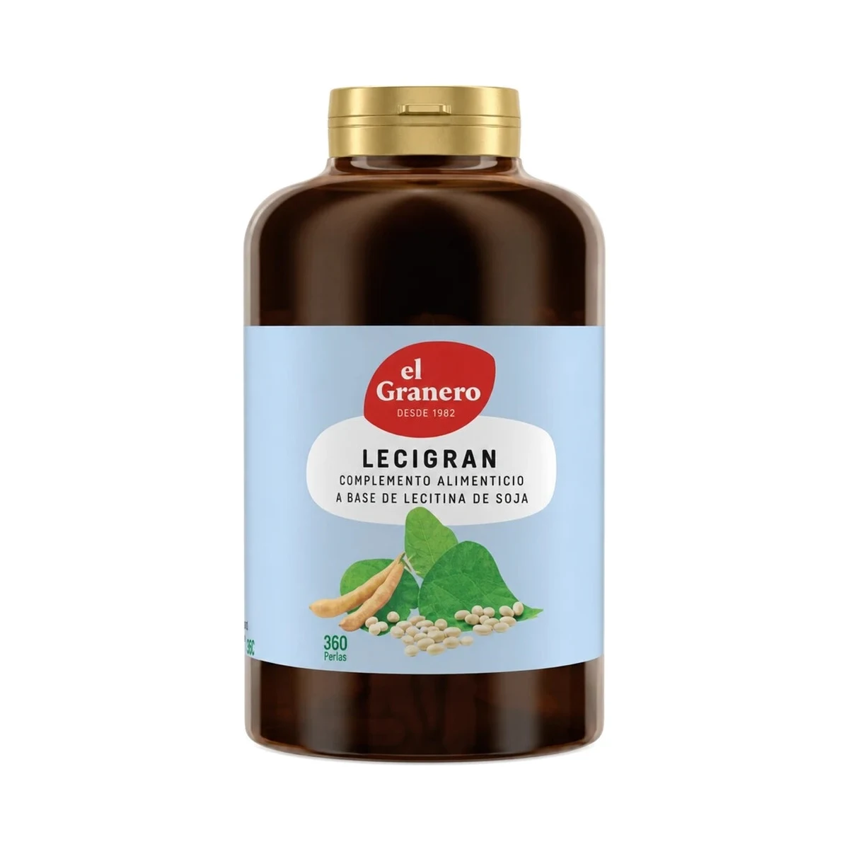 bote de lecitina de soja lecigran 740 mg 360 perlas el granero