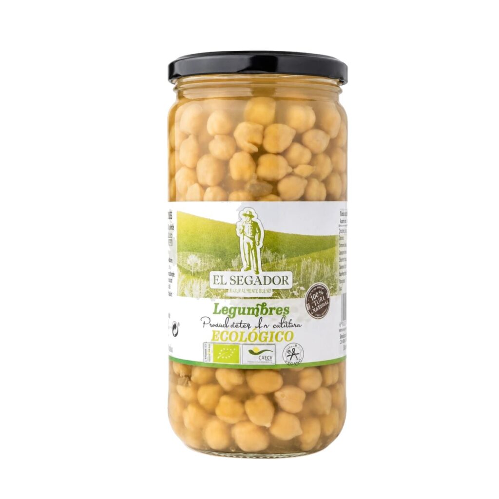 Garbanzos Cocido Tarro 345 g BIO — El Segador