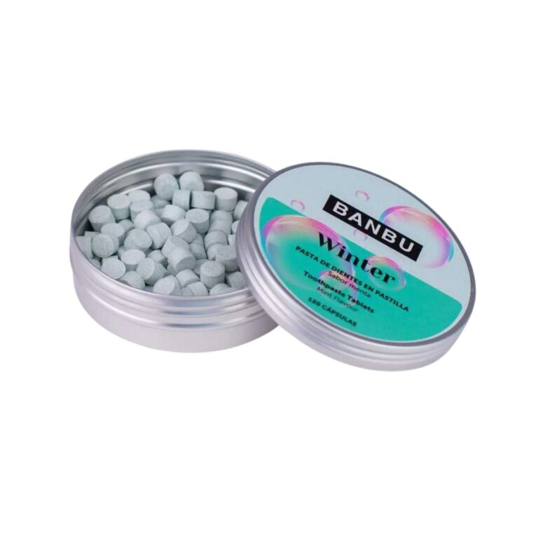 Pasta de dientes en pastillas sabor menta