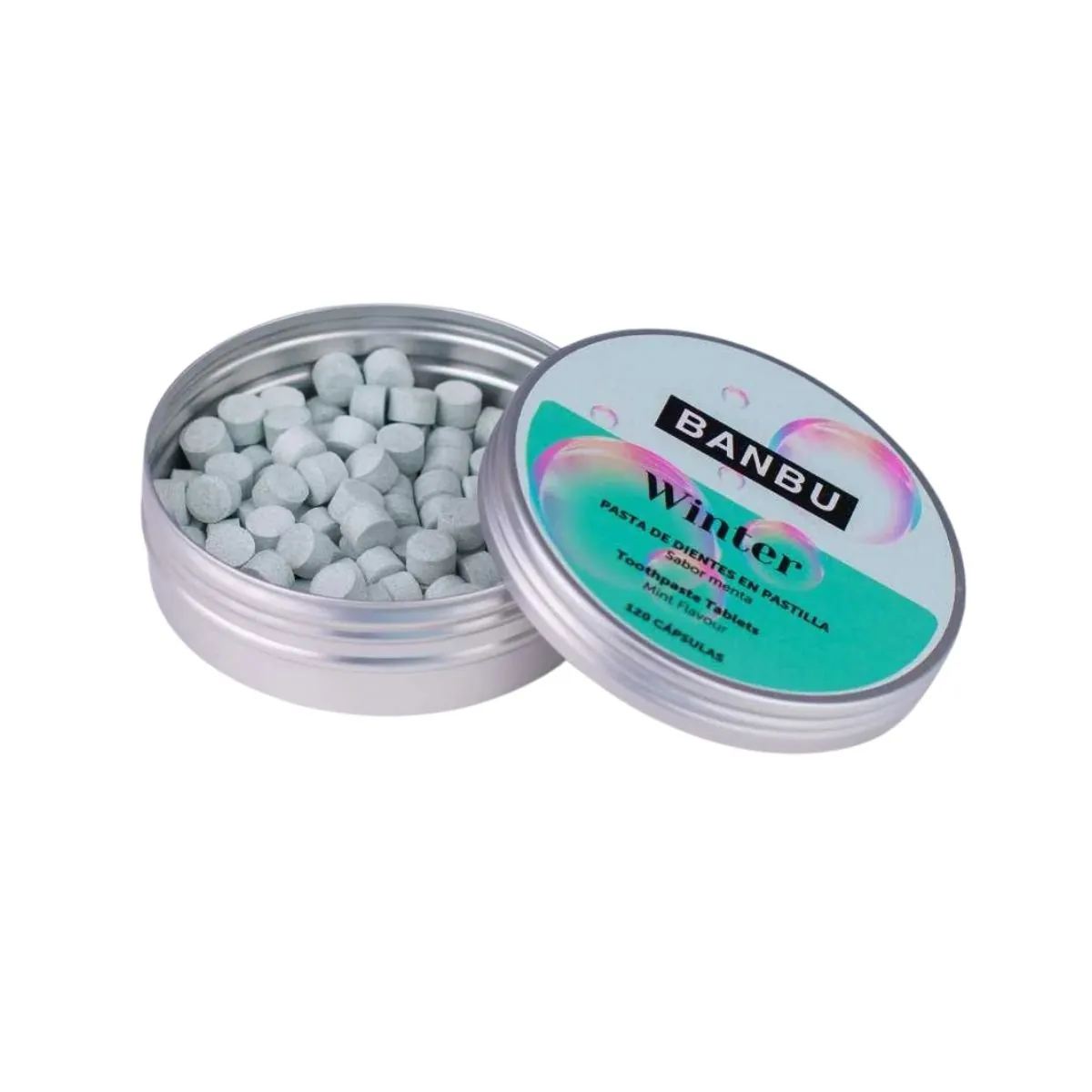 Pasta de dientes en pastillas sabor menta