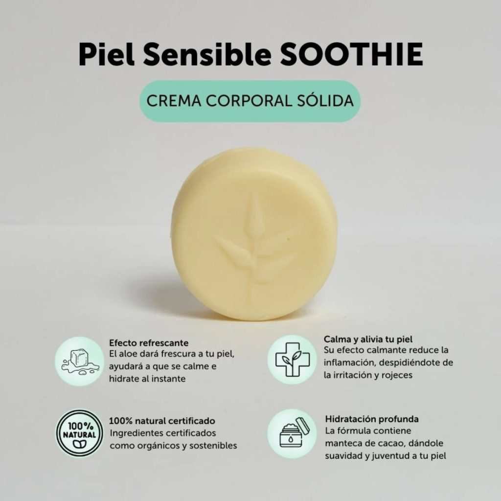 SOOTHIE crema corporal solida piel sensible. ECO