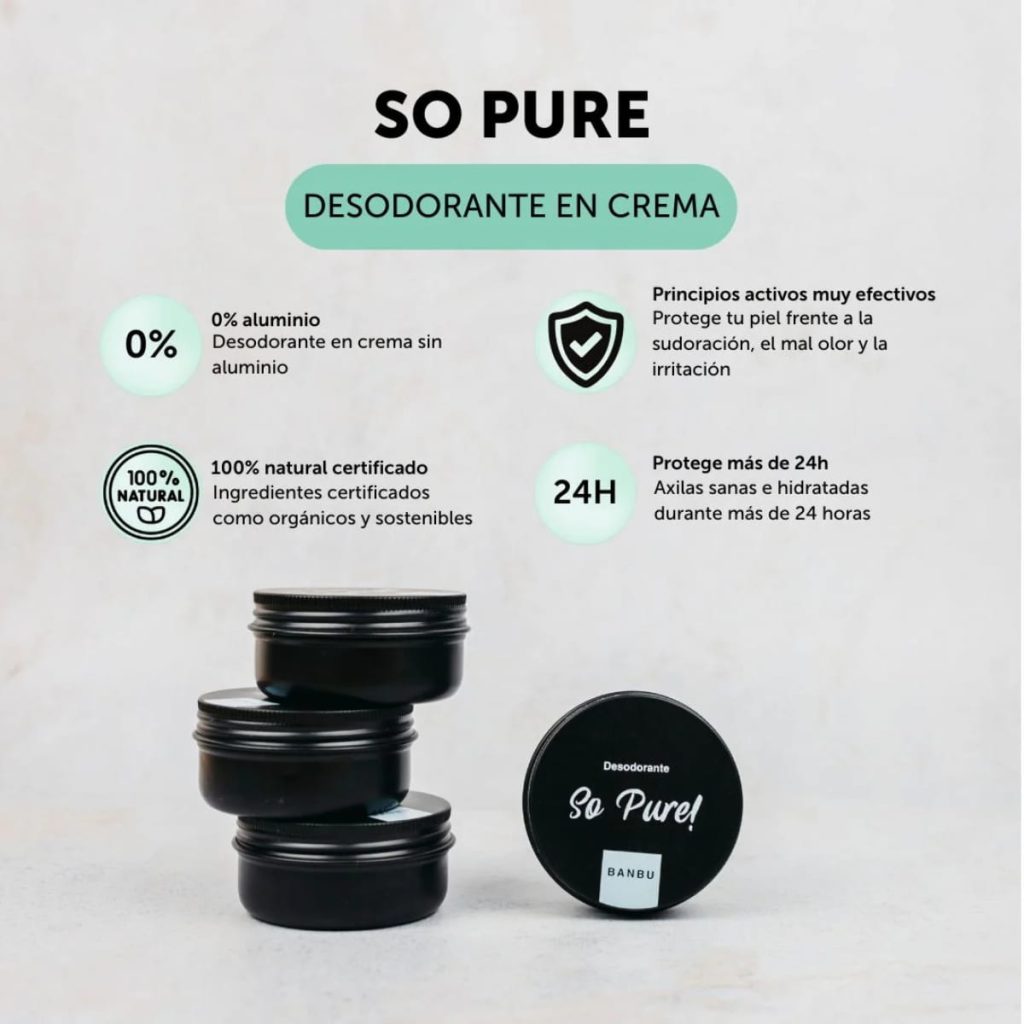SO PURE desodorante crema natural 60gr.
