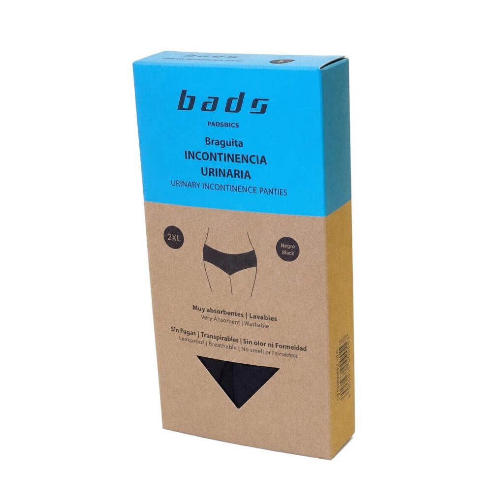 Braguita Incontinencia Urinaria Negra 2XL — Bads