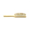 Cepillo de pelo rectangular de púas de madera horizontal