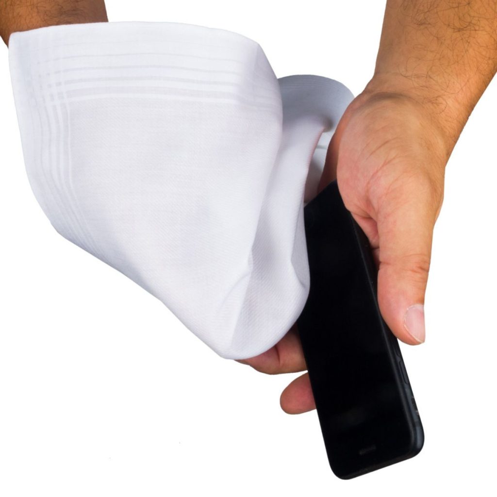 Pañuelo de bambú para limpiar el móvil