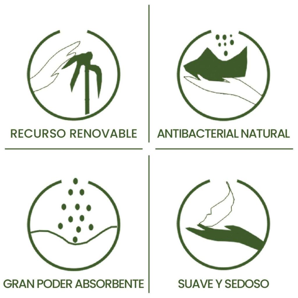 Características pañuelos de bambú