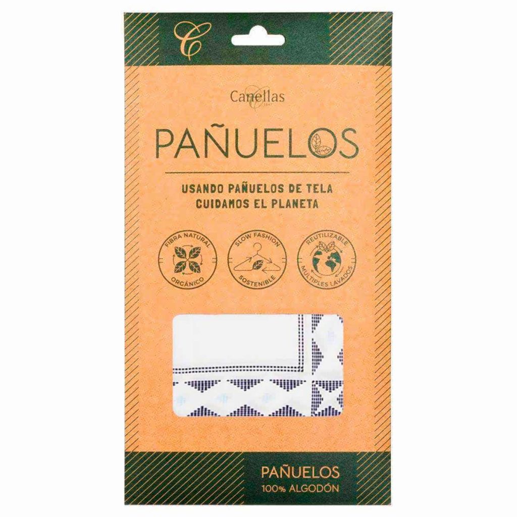 pañuelos tela hombre motivos azules