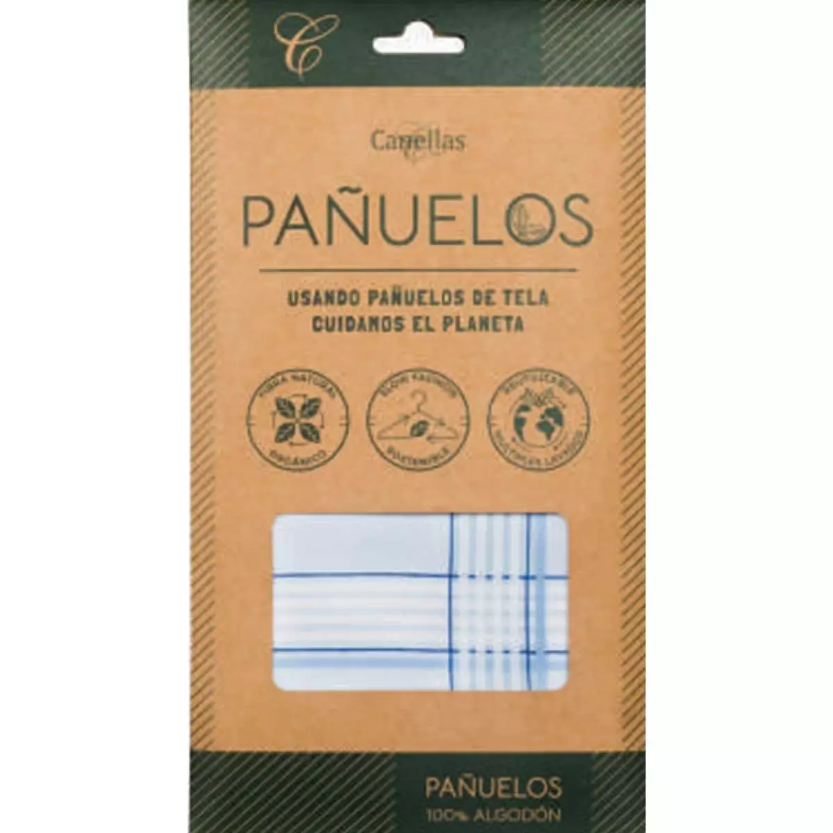 Pañuelo para hombre con estampado Motivos Azules