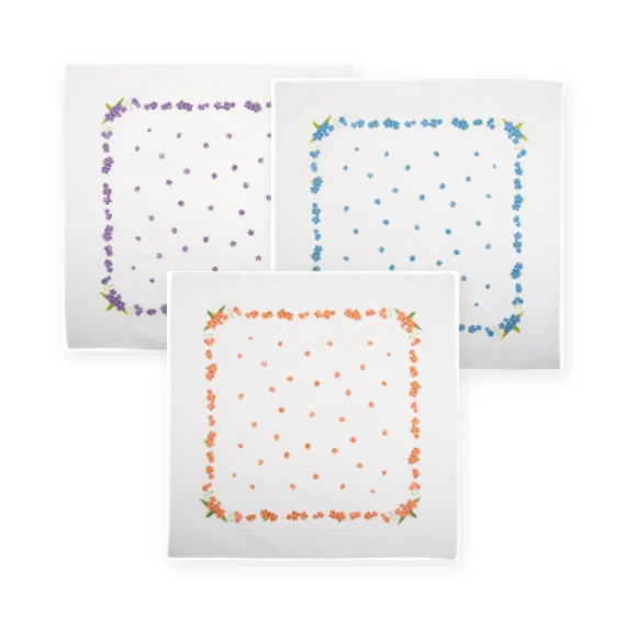 Pañuelo de Tela de Algodón Pequeño – Pack de 3