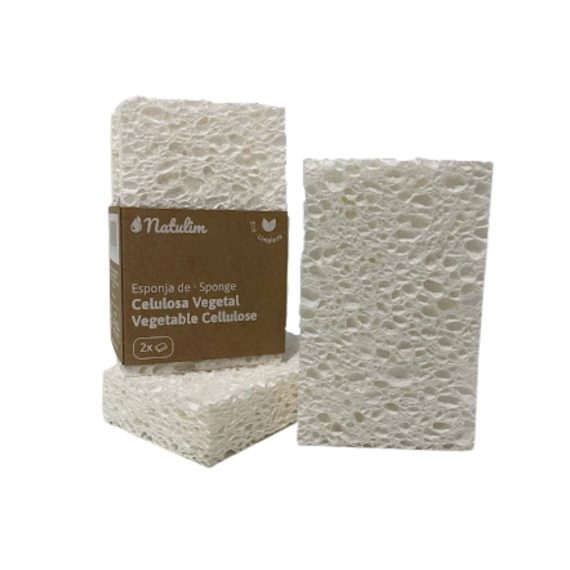 Esponja de Celulosa Vegetal - Pack de 2