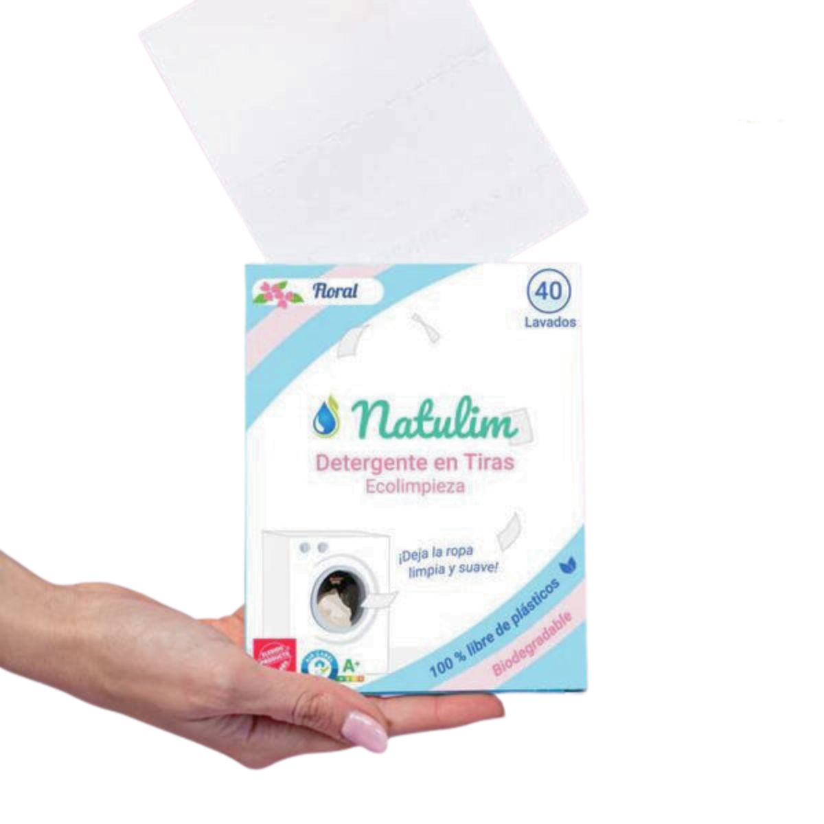 NATULIM Detergente en tiras 40 lavados natulim Floral