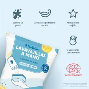 Características Lavavajillas a Mano en Polvo