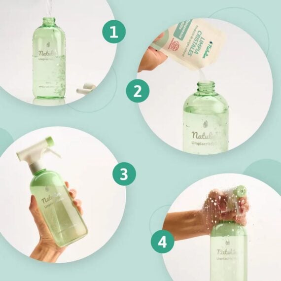 Limpiacristales en Polvo de Natulim – Pack de 2 Sobres