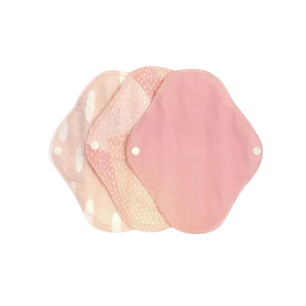 Salvaslip de tela Pack de 3 estampado rosa clarito