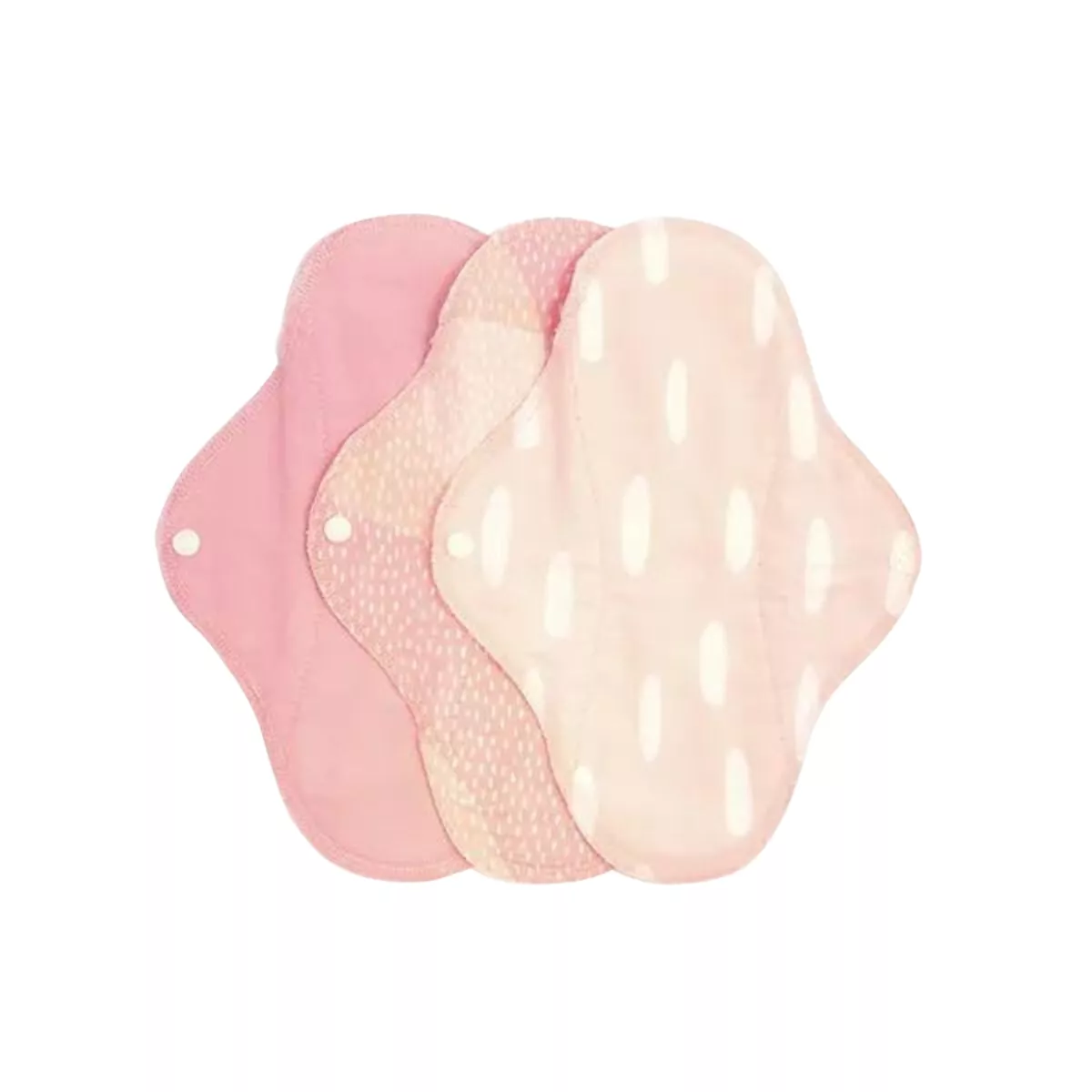 Compresa de tela Pack de 3 estampado rosa clarito