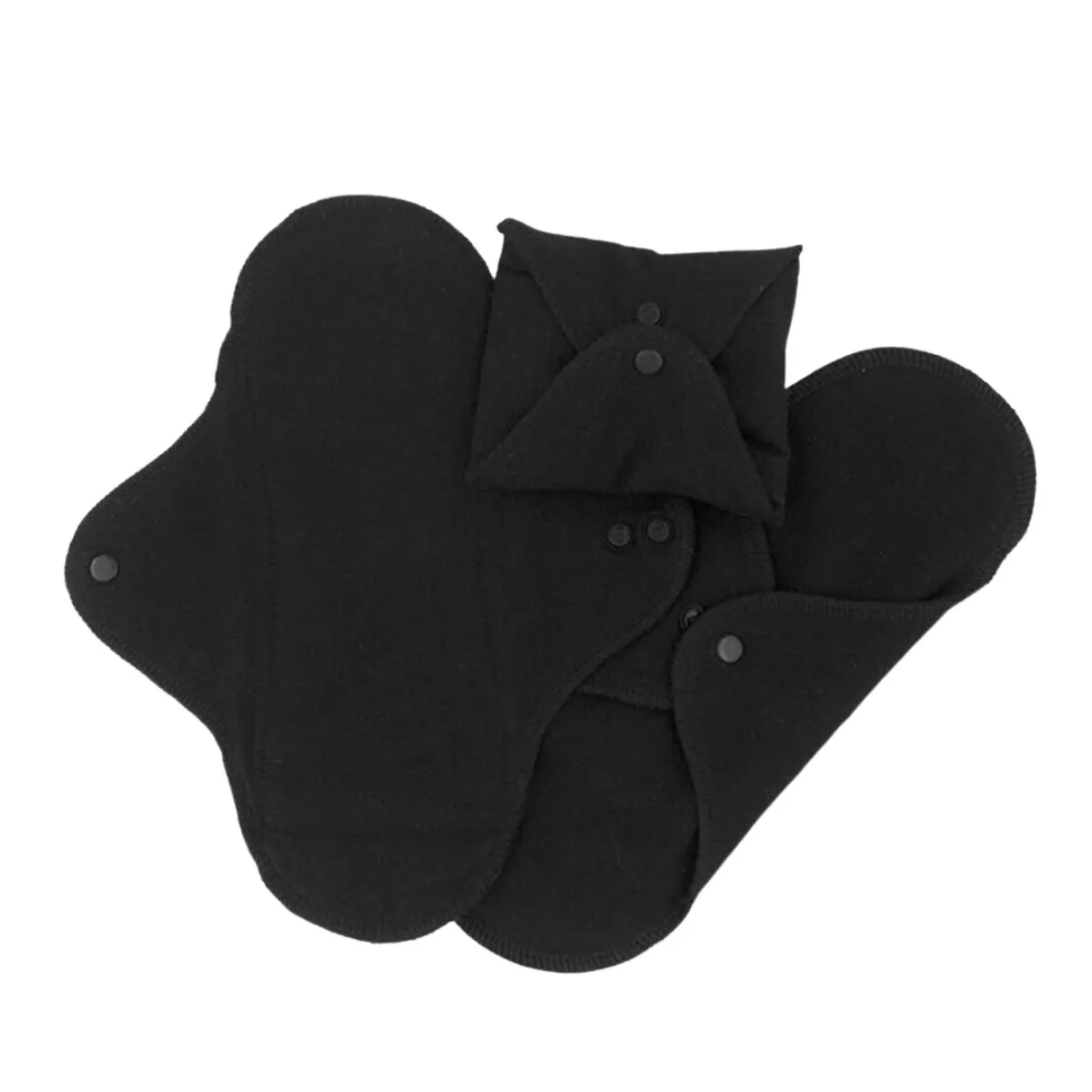 Compresa de tela Pack de 3 Negro cerrada