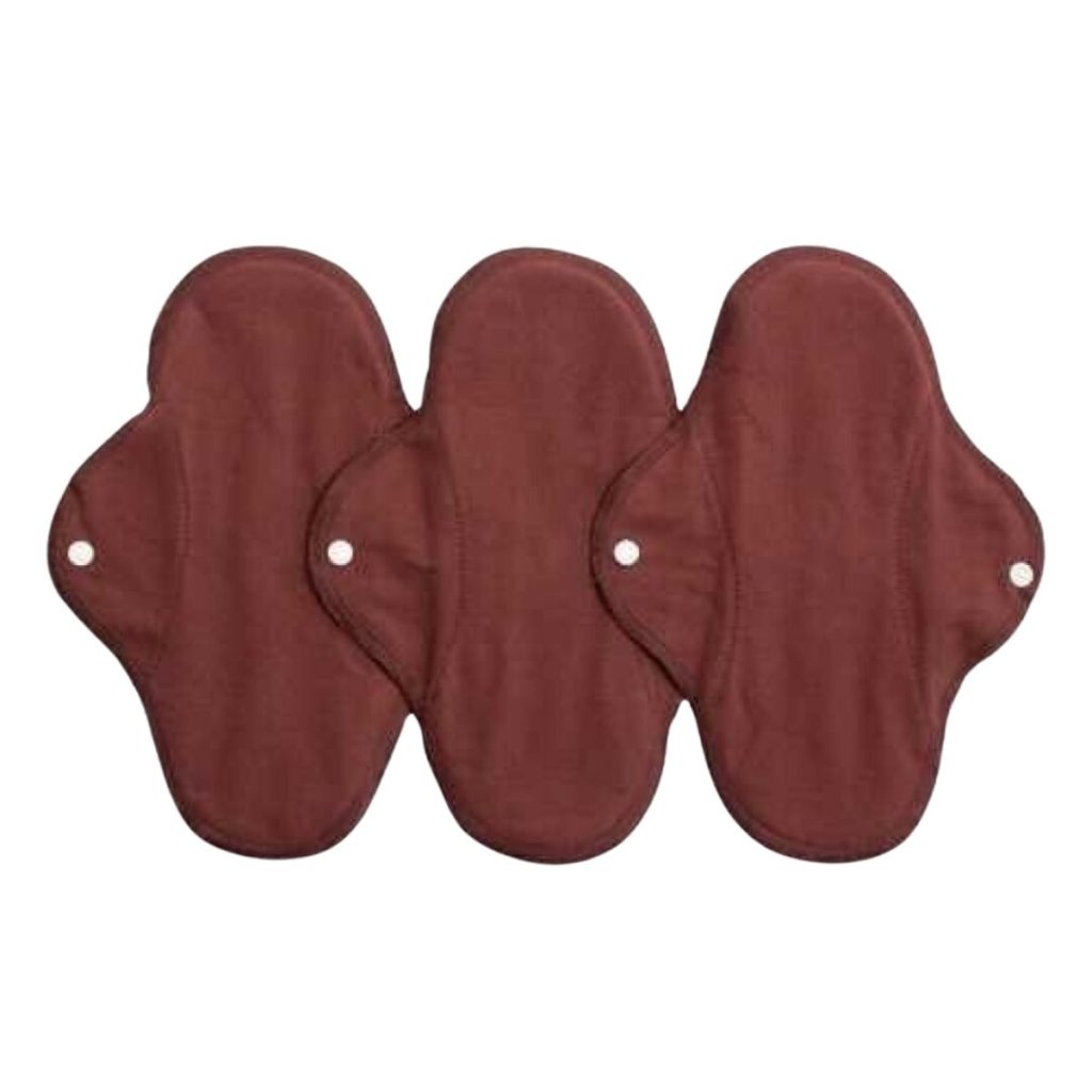 Compresas de día pack de 3 color Vino