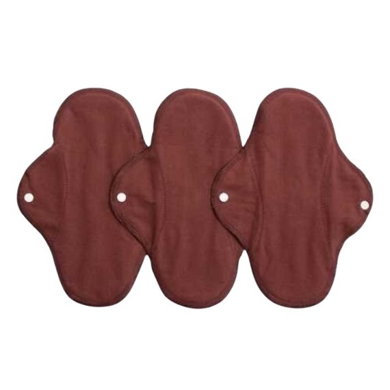 Compresas de día pack de 3 color Vino