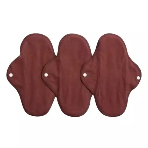Compresas de día pack de 3 color Vino