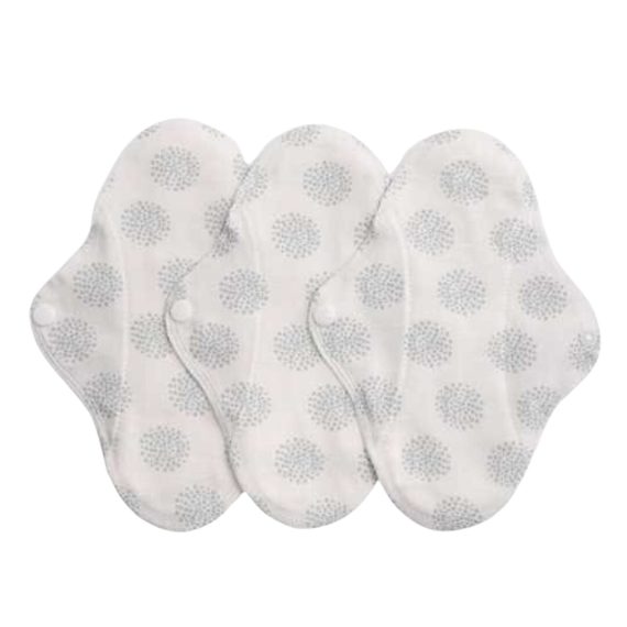 Salvaslip de Tela con estampado Puntos pack de 3