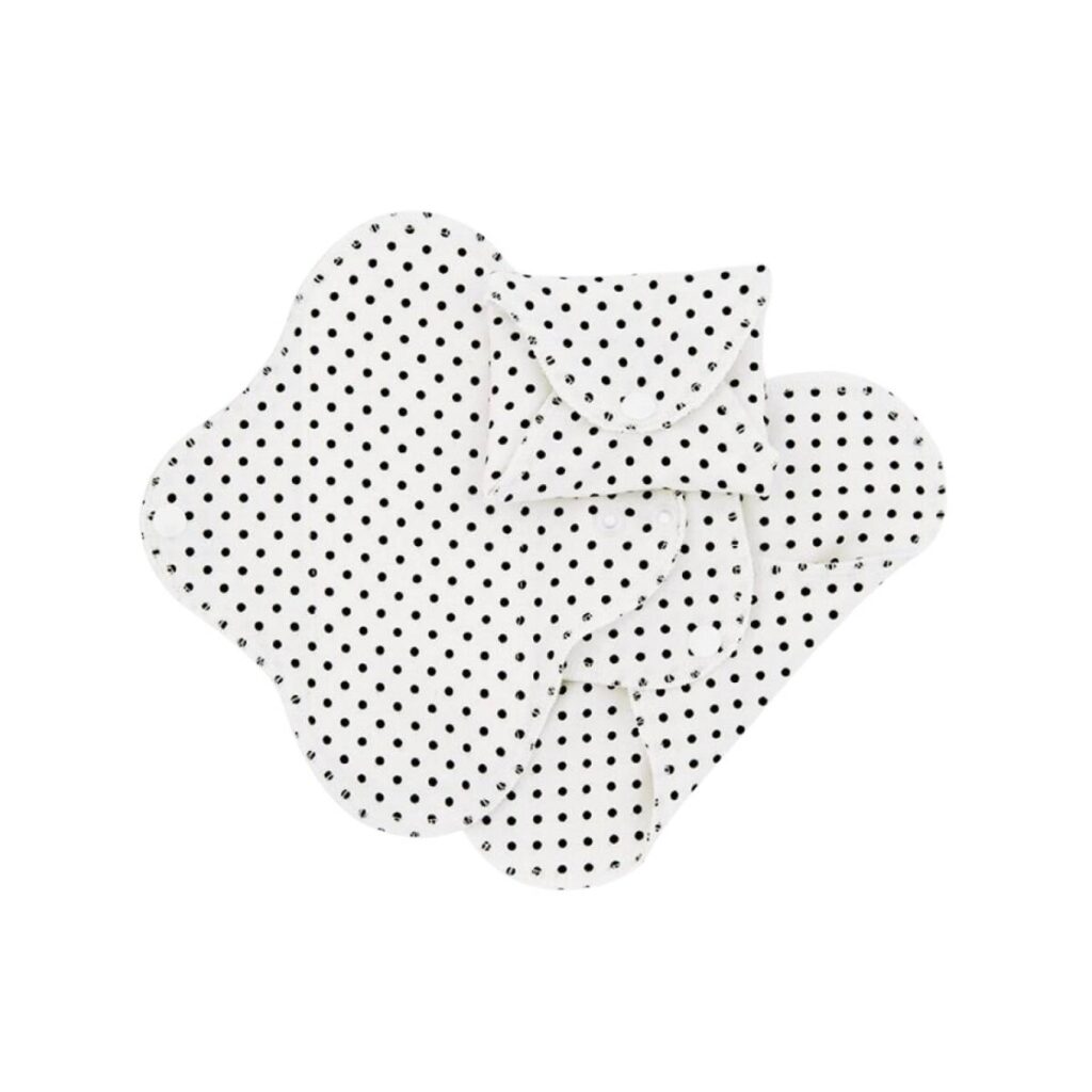 Salva slip de tela super fino lunares