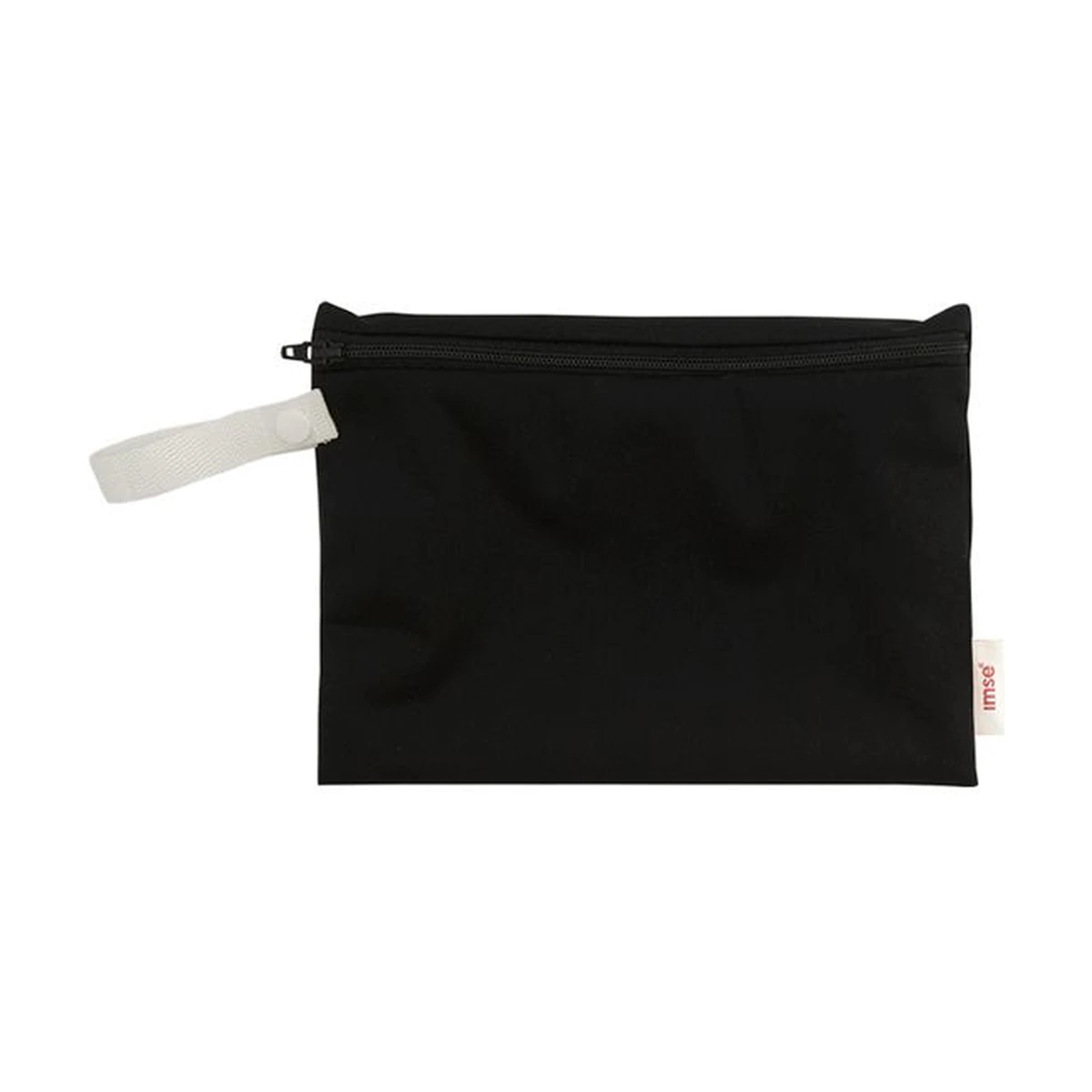 neceser impermeable negro con cremallera imse vimse 20x15 cm